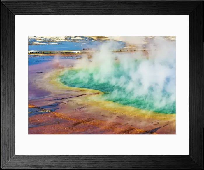 Framed Print : Grand Prismatic Spring, Yellowstone National Park, Wyoming, USA. Date: 25-05-2021 Framed Print : Grand Prismatic Spring, Yellowstone National Park, Wyoming, USA. Date: 25-05-2021