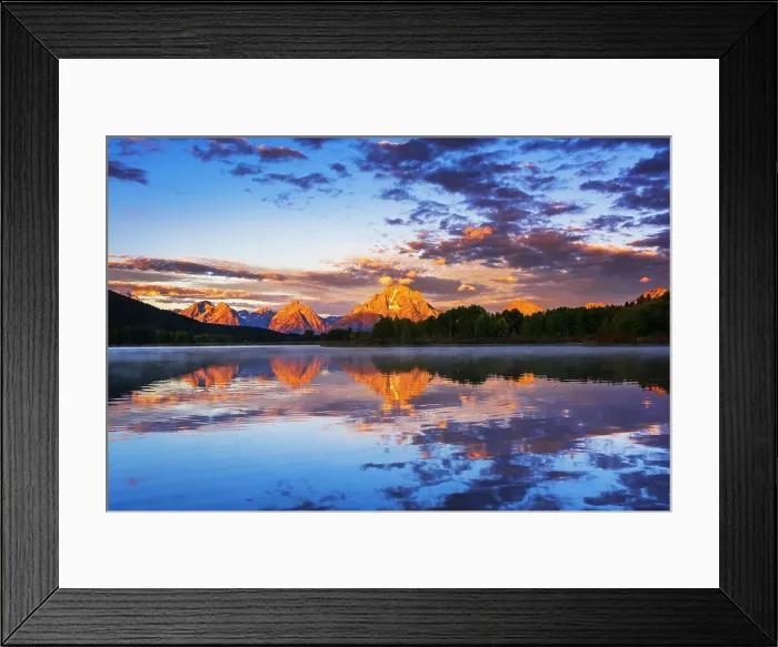 Framed Print : Dawn light over the Tetons from Oxbow Bend, Grand Teton National Park, Wyoming, USA. Date: 25-05-2021 Framed Print : Dawn light over the Tetons from Oxbow Bend, Grand Teton National Park, Wyoming, USA. Date: 25-05-2021