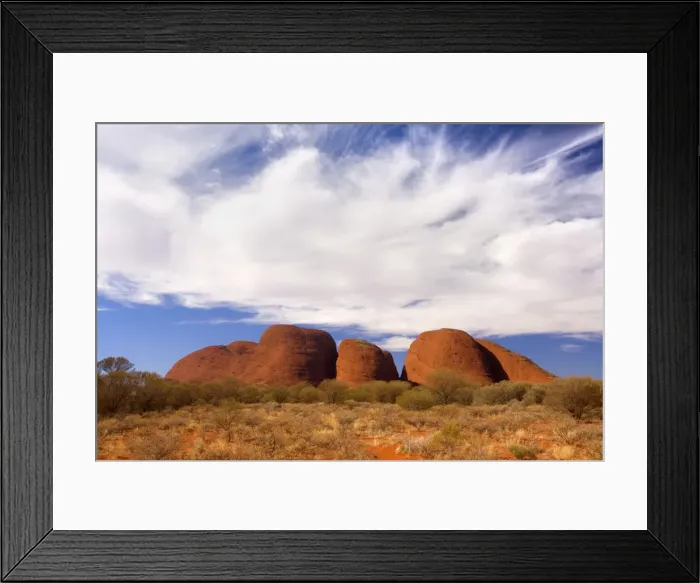 Framed Print : Olgas - Kata Tjuta - famous sandstone rocks and clouds - Uluru-Kata Tjuta National Park, World Heritage Area, Northern Territory, Australia Aboriginals of the Anangu tribe call The Olgas Kata Tjuta Framed Print : Olgas - Kata Tjuta - famous sandstone rocks and clouds - Uluru-Kata Tjuta National Park, World Heritage Area, Northern Territory, Australia Aboriginals of the Anangu tribe call The Olgas Kata Tjuta