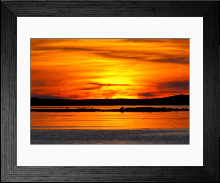 Framed Print : Sunset over the sea, North Uist, Outer Hebrides, Scotland, UK Framed Print : Sunset over the sea, North Uist, Outer Hebrides, Scotland, UK