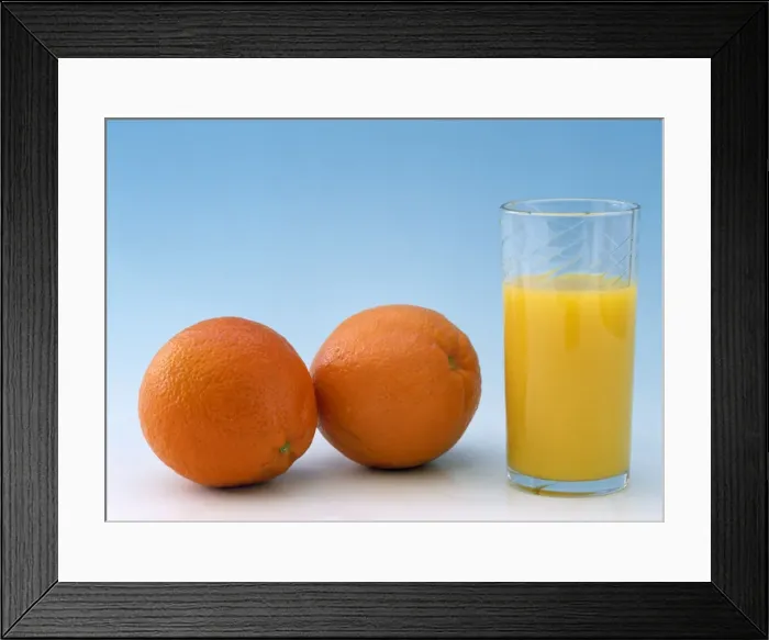 Framed Print : Oranges - & a glass of Orange Juice Framed Print : Oranges - & a glass of Orange Juice