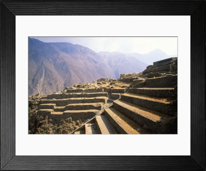 Framed Print : Peru - Inca site of Ollantaytambo Cusco Region Framed Print : Peru - Inca site of Ollantaytambo Cusco Region