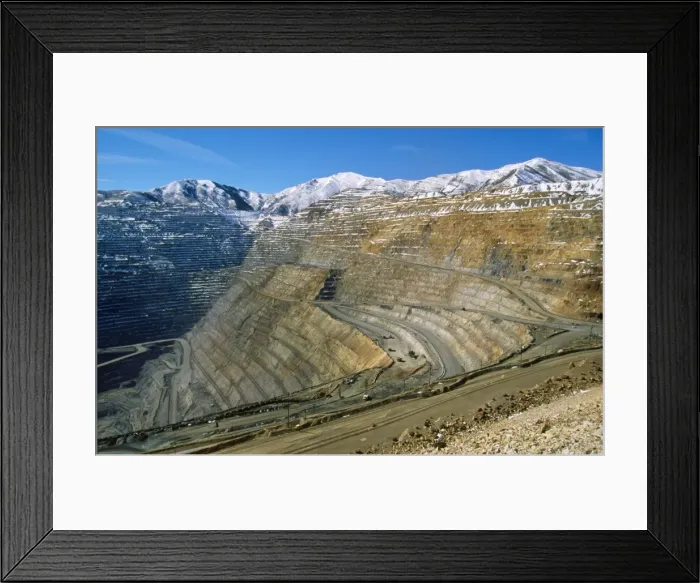 Framed Print : Copper Mine - Binghmam Canyon Kennecott company. Near Salt Lake City, Utah, USA Framed Print : Copper Mine - Binghmam Canyon Kennecott company. Near Salt Lake City, Utah, USA