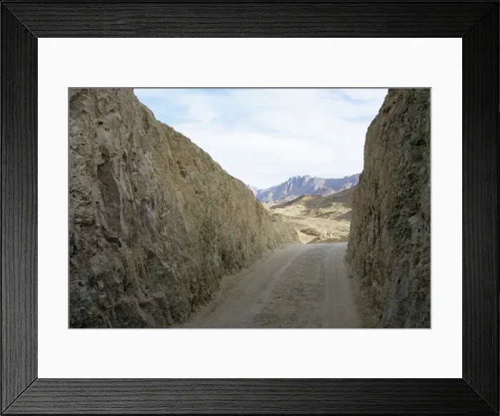 Framed Print : Eypt - a path cut through rocks as a mountain pass in Arabian desert approx. 50 km from Hurghada town (Red Sea shore), evening; January Eg39. 0242 Framed Print : Eypt - a path cut through rocks as a mountain pass in Arabian desert approx. 50 km from Hurghada town (Red Sea shore), evening; January Eg39. 0242
