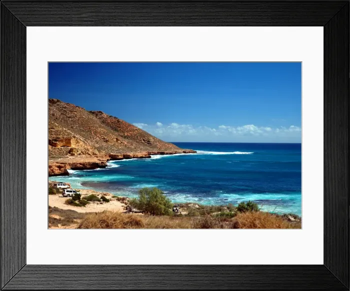 Framed Print : Western Australia - Campsite at Red Bluff, the southernmost boundary of Ningaloo Marine Park, Quobba Station, Western Australia LSP00199 Framed Print : Western Australia - Campsite at Red Bluff, the southernmost boundary of Ningaloo Marine Park, Quobba Station, Western Australia LSP00199