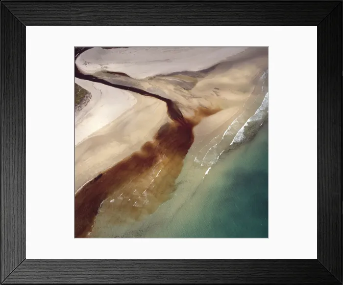 Framed Print : Aerial image of Scotland, UK: Sinclair's Bay, south of Keiss, north-east Caithness, east coast of Scotland. Water of the Burn of Lyth flows through Loch of Wester Framed Print : Aerial image of Scotland, UK: Sinclair's Bay, south of Keiss, north-east Caithness, east coast of Scotland. Water of the Burn of Lyth flows through Loch of Wester