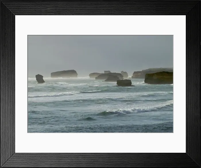 Framed Print : Stormy ocean - Otway - Southern Ocean - Victoria - Australia Framed Print : Stormy ocean - Otway - Southern Ocean - Victoria - Australia