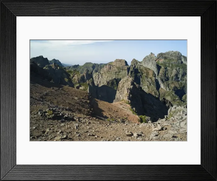 Framed Print : Pico do Arieiro - Summit at 1818 m. Madeira's third highest peak with raw volcanic landscapes and spectacular views. February Framed Print : Pico do Arieiro - Summit at 1818 m. Madeira's third highest peak with raw volcanic landscapes and spectacular views. February