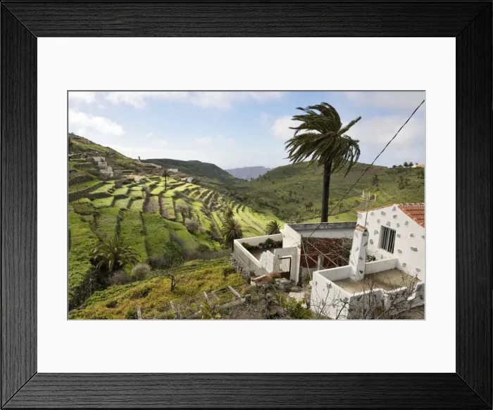 Framed Print : Chipude en route to Valle Gran Rey - much terracing but no cultivation at this time of year. La Gomera, Canary Is. January Framed Print : Chipude en route to Valle Gran Rey - much terracing but no cultivation at this time of year. La Gomera, Canary Is. January