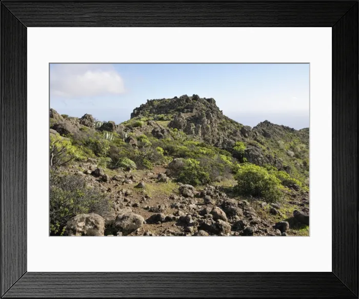 Framed Print : Evidence of past volcanic activity - La Gomera, Canary Is. January Framed Print : Evidence of past volcanic activity - La Gomera, Canary Is. January