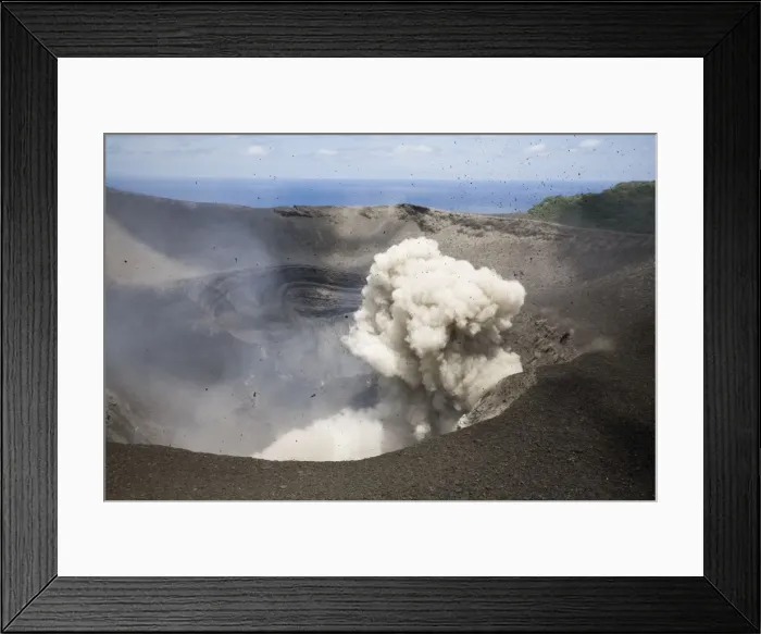 Framed Print : Mt Yasur an active volcano on Tanna Island, Vanuatu Framed Print : Mt Yasur an active volcano on Tanna Island, Vanuatu