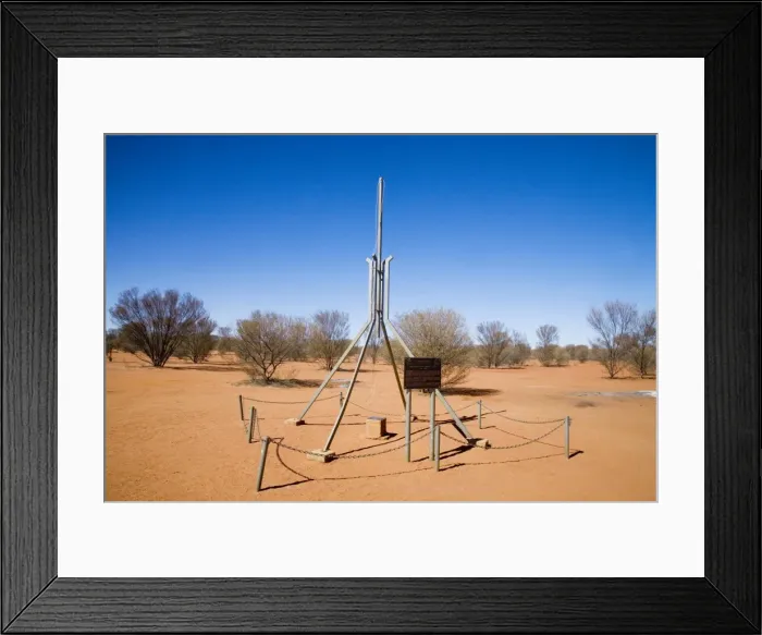 Framed Print : Geographic Centre of Australia - Near Finke, Northern Territory, Australia