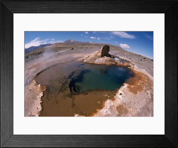 Framed Print : Chile - Atacama Andes & Tatio Geyser Framed Print : Chile - Atacama Andes & Tatio Geyser