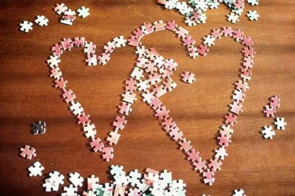Cute - jigsaw piece hearts