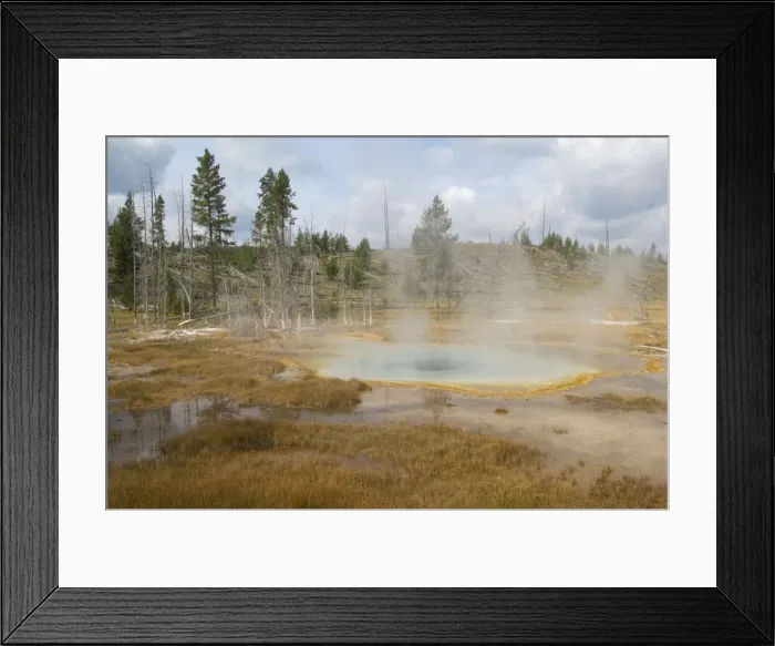 Framed Print : Thermal pool activity - Old Faithful area - Yellowstone NP - USA Framed Print : Thermal pool activity - Old Faithful area - Yellowstone NP - USA