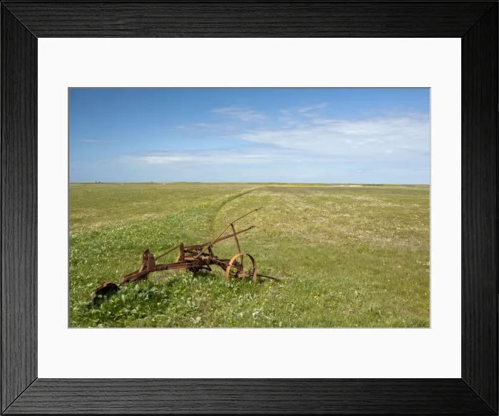 Framed Print : Machair with abandoned plough - South Uist - Outer Hebrides - Scotland Framed Print : Machair with abandoned plough - South Uist - Outer Hebrides - Scotland
