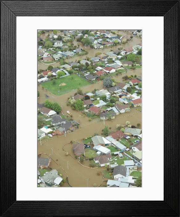Framed Print : Streets under water aerial, Shepparton, Northeastern Victoria, Australia, 1993 JLR04586 Framed Print : Streets under water aerial, Shepparton, Northeastern Victoria, Australia, 1993 JLR04586