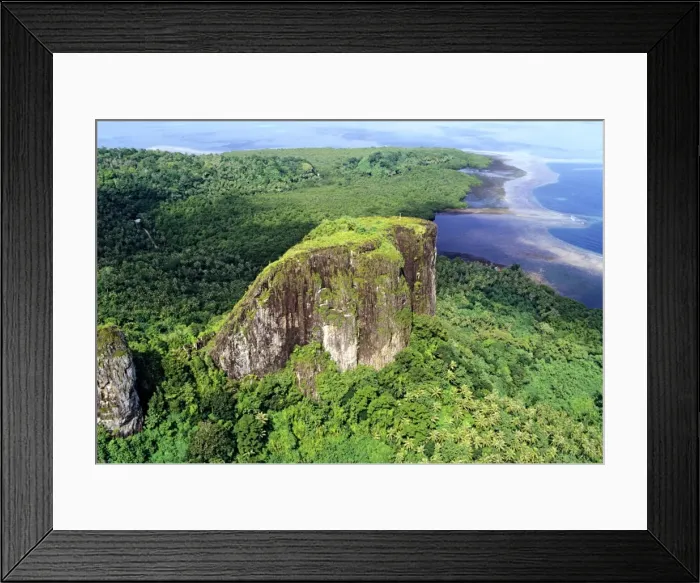 Framed Print : Aerial - Volcanic formation Pohnpei, Micronesia JLR04333 Framed Print : Aerial - Volcanic formation Pohnpei, Micronesia JLR04333