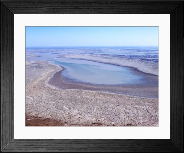 Framed Print : Flood water flow into the Warbuton Groove-top of Lake Eyre. - Lake Eyre north South Australia. 2009 flood - Lake Eyre is an extensive salt sink and has only filled to capacity three times in the past 150 years Framed Print : Flood water flow into the Warbuton Groove-top of Lake Eyre. - Lake Eyre north South Australia. 2009 flood - Lake Eyre is an extensive salt sink and has only filled to capacity three times in the past 150 years