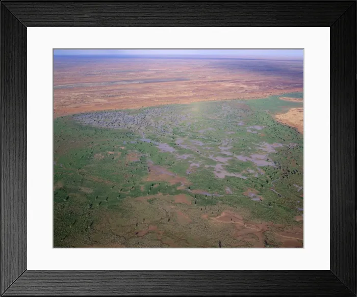 Framed Print : Australia - seasonal swamp by Old Andado station, Simpson Desert, Northern Territory Framed Print : Australia - seasonal swamp by Old Andado station, Simpson Desert, Northern Territory