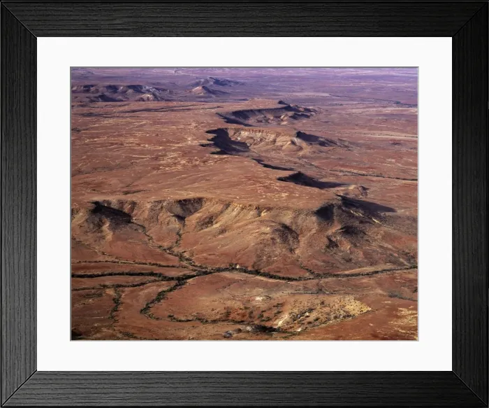 Framed Print : Aerial - Simpson Desert near Dalhousie homestead, Witjira National Park, northeastern South Australia JPF45567 Framed Print : Aerial - Simpson Desert near Dalhousie homestead, Witjira National Park, northeastern South Australia JPF45567
