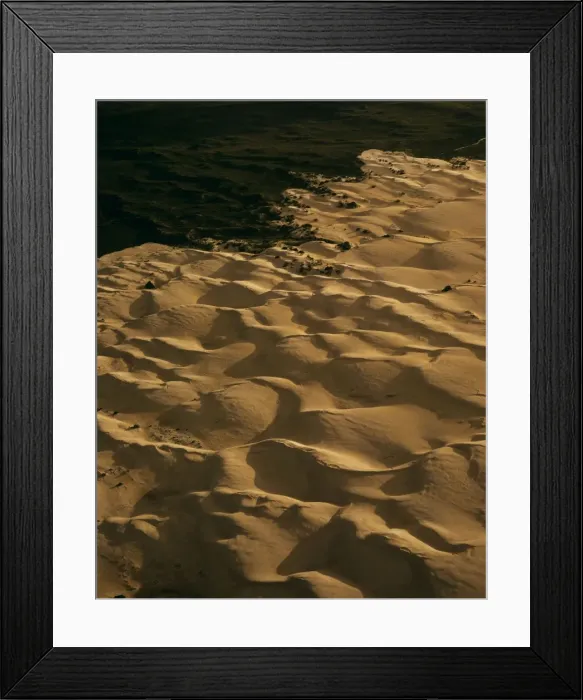 Framed Print : Aerial: sand dunes Nambung National Park, Western Australia JPF43782