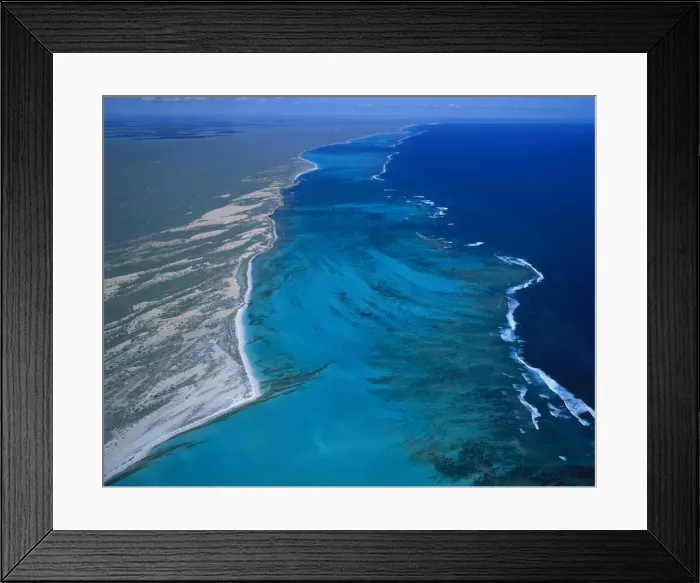 Framed Print : Ningaloo Reef aerial, Ningaloo Marine Park, Western Australia JPF44352 Framed Print : Ningaloo Reef aerial, Ningaloo Marine Park, Western Australia JPF44352