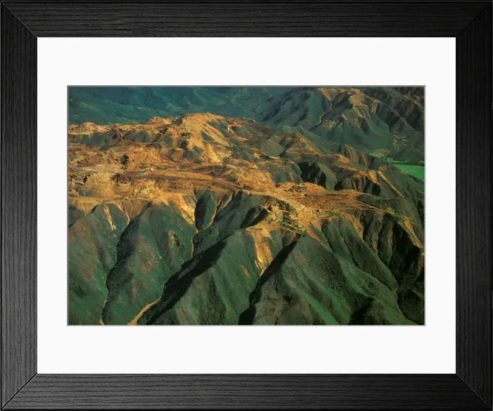 Framed Print : Aerial - Nickel mines, Thio east coast, New Caledonia JPF46282 Framed Print : Aerial - Nickel mines, Thio east coast, New Caledonia JPF46282