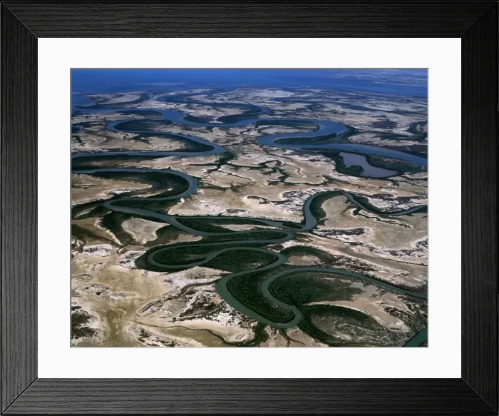 Framed Print : Aerial - McArthur River delta, Gulf of Carpentaria Northern Territory, Australia JPF46824 Framed Print : Aerial - McArthur River delta, Gulf of Carpentaria Northern Territory, Australia JPF46824