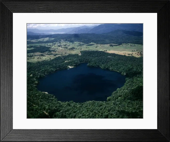 Framed Print : Aerial - Lake Barrine Crater Lakes National Park, Queensland, Australia JPF47122 Framed Print : Aerial - Lake Barrine Crater Lakes National Park, Queensland, Australia JPF47122