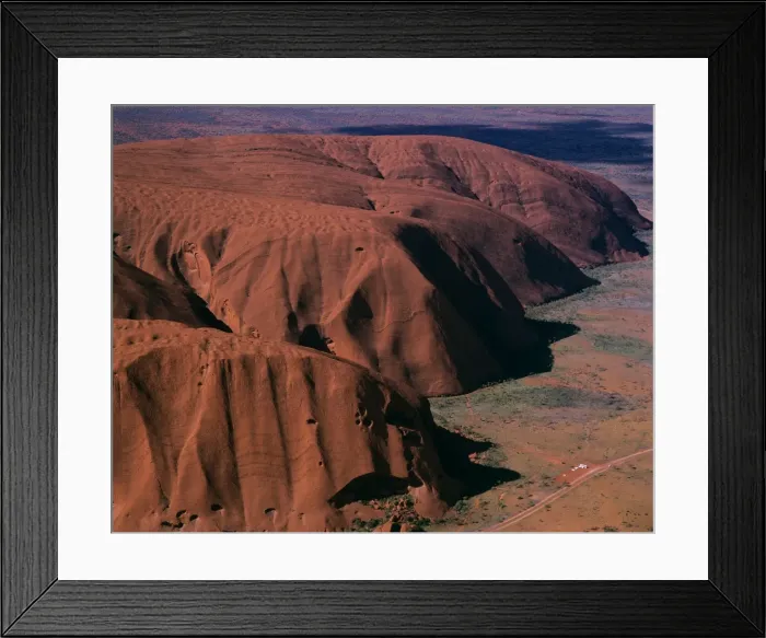 Framed Print : Aerial - Uluru (Ayers Rock), base, aerial Uluru-Kata Tjuta National Park (World Heritage Area), Northern Territory, Australia JPF47829 Framed Print : Aerial - Uluru (Ayers Rock), base, aerial Uluru-Kata Tjuta National Park (World Heritage Area), Northern Territory, Australia JPF47829