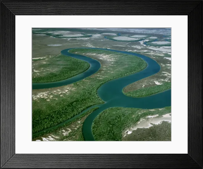 Framed Print : Aerial - Cape York Peninsula - Nassau & Scrutton Rivers - Queensland - Australia JPF50105 Framed Print : Aerial - Cape York Peninsula - Nassau & Scrutton Rivers - Queensland - Australia JPF50105
