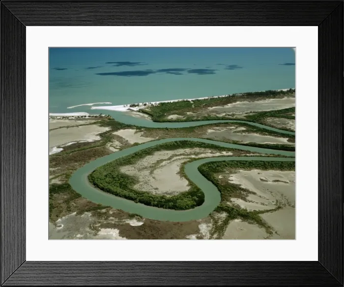 Framed Print : Aerial - Duck Creek, Gulf of Carpentaria Cape York Peninsula, Queensland, Australia JPF50098 Framed Print : Aerial - Duck Creek, Gulf of Carpentaria Cape York Peninsula, Queensland, Australia JPF50098