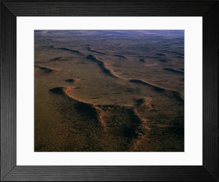 Framed Print : Aerial - Sand dunes near Ayers Rock / Uluru Uluru-Kata Tjuta National Park (World Heritage Area), Northern Territory, Australia JPF52844 Framed Print : Aerial - Sand dunes near Ayers Rock / Uluru Uluru-Kata Tjuta National Park (World Heritage Area), Northern Territory, Australia JPF52844