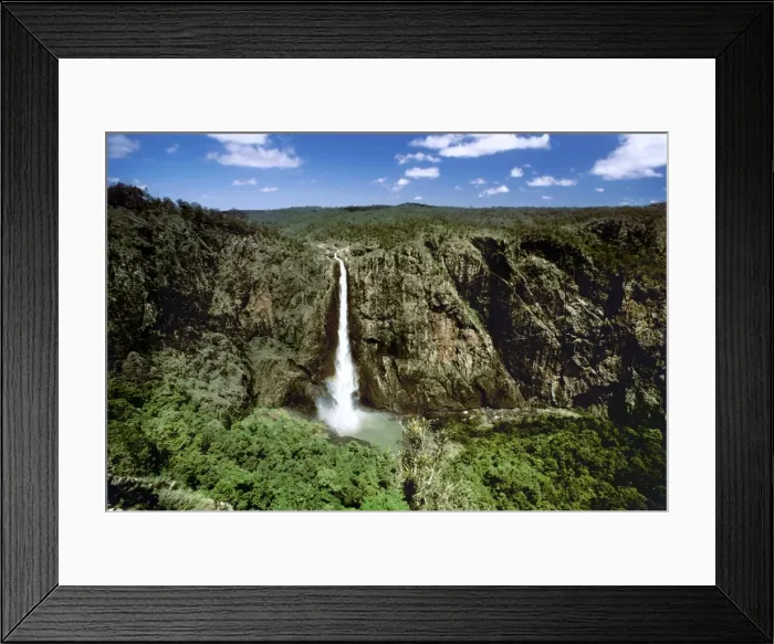 Framed Print : Wallaman Falls 305 metres (the longest sheer drop in Australia), on the Great Dividing Range, Girringun (Lumholtz National Park), Queensland, Australia JPF10416 Framed Print : Wallaman Falls 305 metres (the longest sheer drop in Australia), on the Great Dividing Range, Girringun (Lumholtz National Park), Queensland, Australia JPF10416