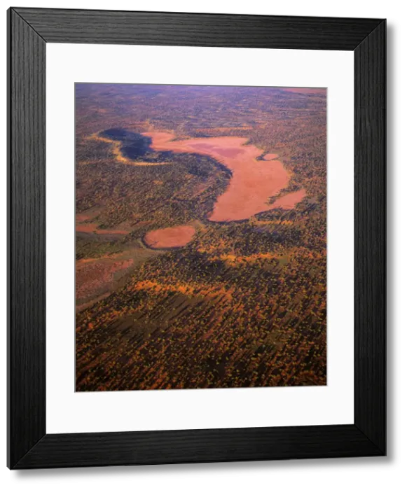 Framed Print : Aerial - Playas / claypans and low dunes the most vegetated and largest sand dune desert in Australia. Maralinga-Tjarutja Aboriginal lands - Near Lake Meramangye, Great Victoria Desert, South Australia JPF47865 Framed Print : Aerial - Playas / claypans and low dunes the most vegetated and largest sand dune desert in Australia. Maralinga-Tjarutja Aboriginal lands - Near Lake Meramangye, Great Victoria Desert, South Australia JPF47865