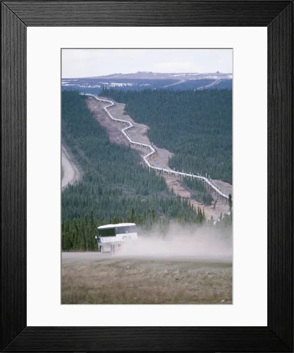 Framed Print : Oil Pipe Line Alaska Framed Print : Oil Pipe Line Alaska