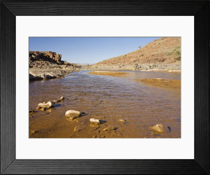 Framed Print : Water in the Desert Precious water near Palmwag Damaraland, Namibia, Africa Framed Print : Water in the Desert Precious water near Palmwag Damaraland, Namibia, Africa