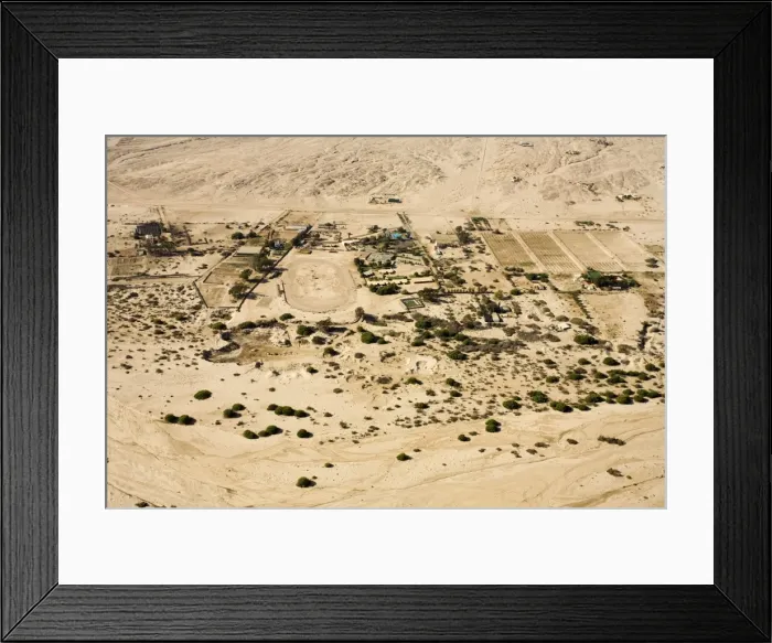 Framed Print : Uran development spreading into the desert - small holdings and an oval race track - Namib Desert - Namibia - Africa Framed Print : Uran development spreading into the desert - small holdings and an oval race track - Namib Desert - Namibia - Africa