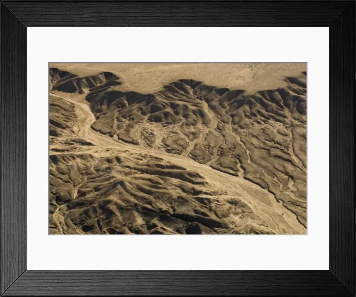 Framed Print : Drainage Patterns on the ancient Namib Plains - aerial view of the desert near Swakopmund - Namib Desert - Namibia - Africa Framed Print : Drainage Patterns on the ancient Namib Plains - aerial view of the desert near Swakopmund - Namib Desert - Namibia - Africa