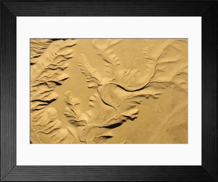 Framed Print : Drainage Patterns on the ancient Namib Plains - aerial view of the desert near Swakopmund - Namib Desert - Namibia - Africa Framed Print : Drainage Patterns on the ancient Namib Plains - aerial view of the desert near Swakopmund - Namib Desert - Namibia - Africa