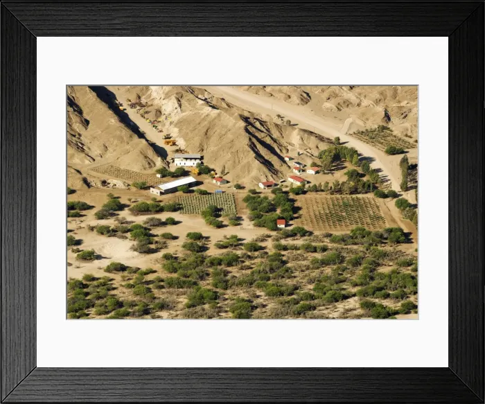 Framed Print : Prospecting equipment parked and stacked - Moon Valley - Namib Desert - Namibia - Africa Framed Print : Prospecting equipment parked and stacked - Moon Valley - Namib Desert - Namibia - Africa