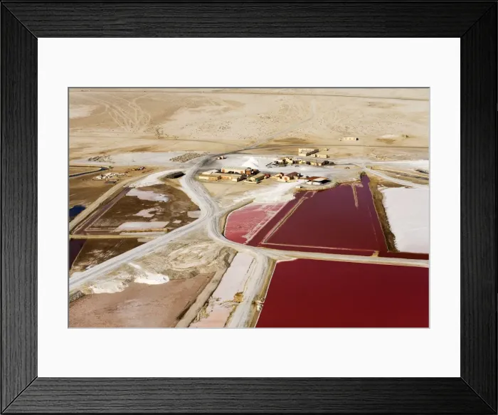 Framed Print : Commercial Salt Works near Swakopmund - Namib Desert - Namibia - Africa Framed Print : Commercial Salt Works near Swakopmund - Namib Desert - Namibia - Africa