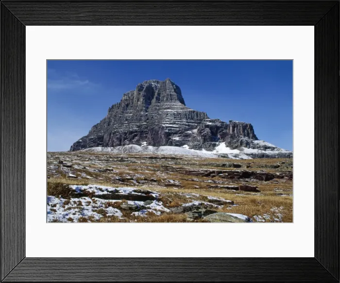 Framed Print : USA - Mount Clements peak. Glacier National Park, Montana Framed Print : USA - Mount Clements peak. Glacier National Park, Montana