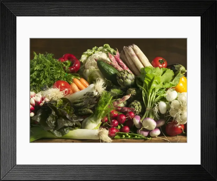 Framed Print : Table full of Vegetables Framed Print : Table full of Vegetables