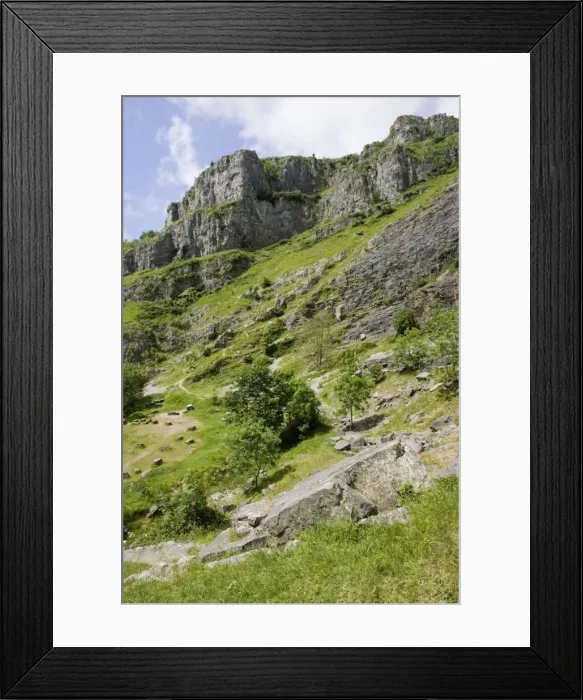Framed Print : Cheddar Gorge - The karst limestone cliffs and calcareous grassland form an important wildlife habitat for many unusal plants and animals including Greater horshoe bats which roost in the caves. Somerset, UK Framed Print : Cheddar Gorge - The karst limestone cliffs and calcareous grassland form an important wildlife habitat for many unusal plants and animals including Greater horshoe bats which roost in the caves. Somerset, UK