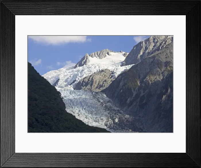Framed Print : Glacier - scenic view of Franz Josef glacier. Westland National Park - South Island - New Zealand Framed Print : Glacier - scenic view of Franz Josef glacier. Westland National Park - South Island - New Zealand