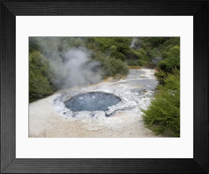 Framed Print : Cooking Pool - in Maori Ngararatuatara was used for cooking sweet corn and other delicacies. Te Puia Thermal Reserve Whakarewarewatanga Thermal Valley - Rotorua - New Zealand Framed Print : Cooking Pool - in Maori Ngararatuatara was used for cooking sweet corn and other delicacies. Te Puia Thermal Reserve Whakarewarewatanga Thermal Valley - Rotorua - New Zealand
