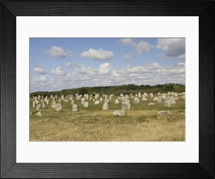 Framed Print : Megalithic alignements du Petit Menec prehistoric standing stones Carnac, Brittany France Framed Print : Megalithic alignements du Petit Menec prehistoric standing stones Carnac, Brittany France