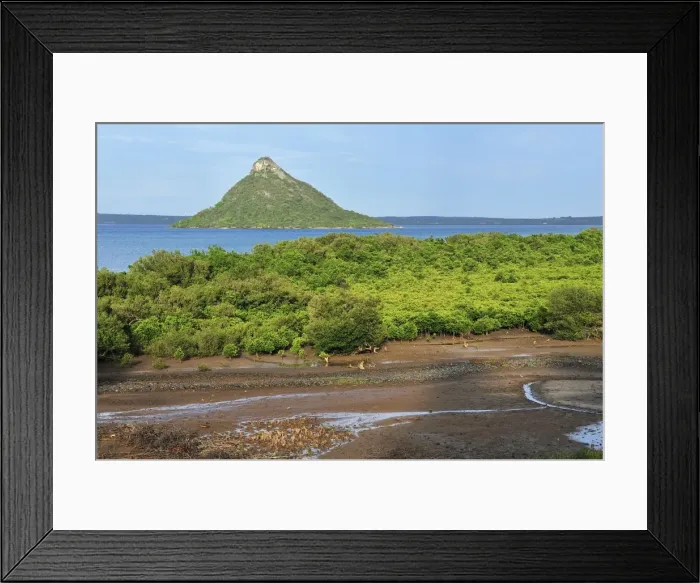 Framed Print : Pain de Sucre with mangrove forest - Diego Suarez - Antsiranana - Northern Madagascar